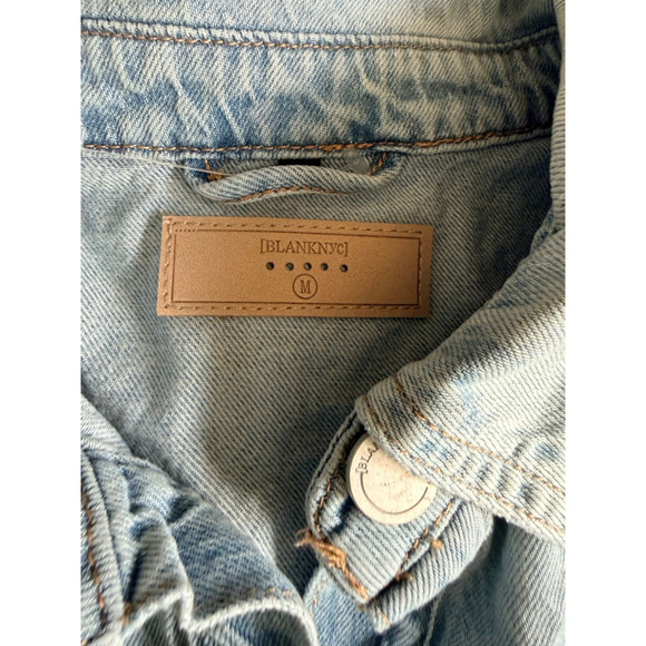 [BLANKNYC] Cropped Denim Jacket with Drawstring Waist | Size M | NWOT | MSRP $98 - Picture 4 of 8
